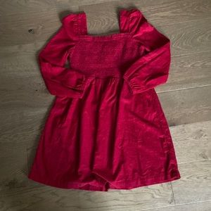 NWOT - Gap Kids Smock Puff Sleeve Corduroy Dress
